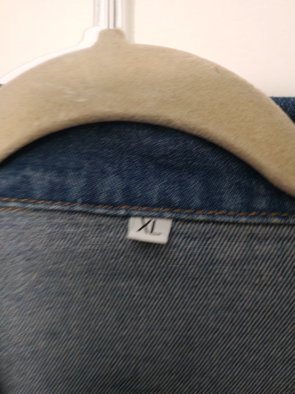 Long Blue Denim Trench Coat - Picture 4 of 5